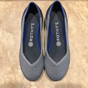 Rothys grey Birdseye flat